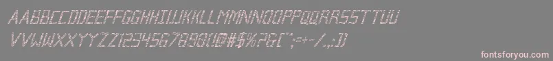 Шрифт Brokencyborgcondital – розовые шрифты на сером фоне
