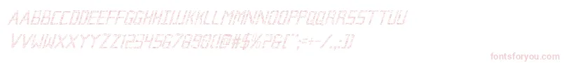 Brokencyborgcondital Font – Pink Fonts on White Background