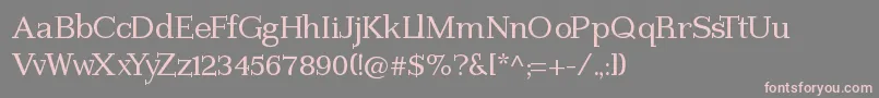 Imprimerie Font – Pink Fonts on Gray Background