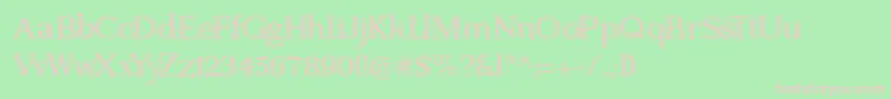 Imprimerie Font – Pink Fonts on Green Background