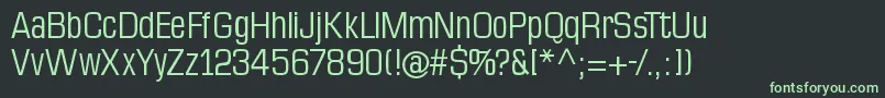 フォントMksanstallx – 黒い背景に緑の文字