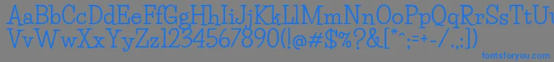 LifesaversBold Font – Blue Fonts on Gray Background