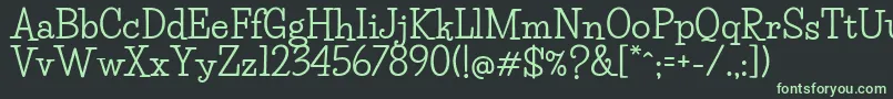 LifesaversBold Font – Green Fonts on Black Background