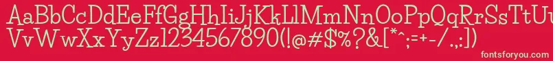 LifesaversBold Font – Green Fonts on Red Background