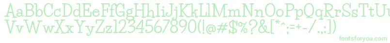LifesaversBold Font – Green Fonts on White Background
