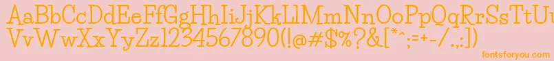 LifesaversBold Font – Orange Fonts on Pink Background