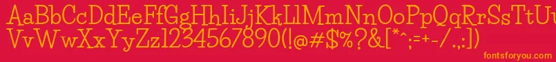 LifesaversBold Font – Orange Fonts on Red Background