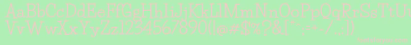 LifesaversBold Font – Pink Fonts on Green Background