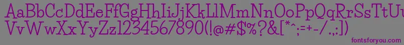 LifesaversBold Font – Purple Fonts on Gray Background