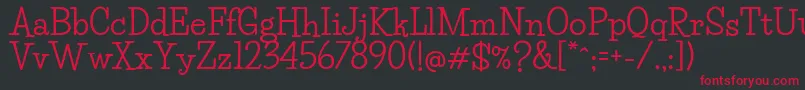 LifesaversBold Font – Red Fonts on Black Background