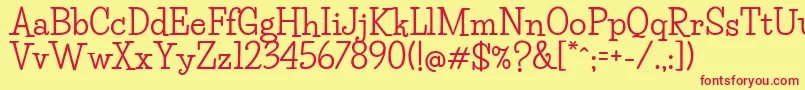 LifesaversBold Font – Red Fonts on Yellow Background