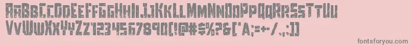 Towerruinscond Font – Gray Fonts on Pink Background