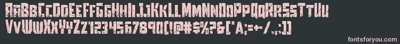 Towerruinscond Font – Pink Fonts on Black Background