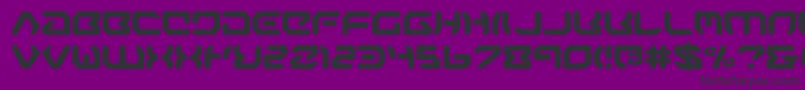 Шрифт AirstripOne – чёрные шрифты на фиолетовом фоне