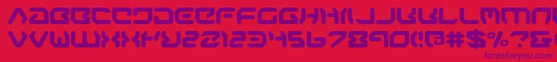 AirstripOne Font – Purple Fonts on Red Background