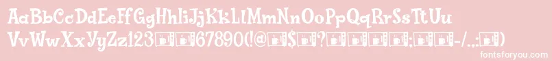 PoptyPingDemo Font – White Fonts on Pink Background