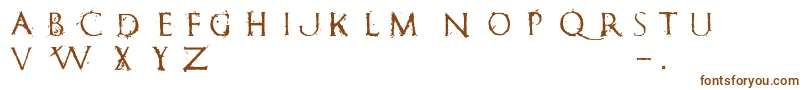 Шрифт RomanumEst – коричневые шрифты