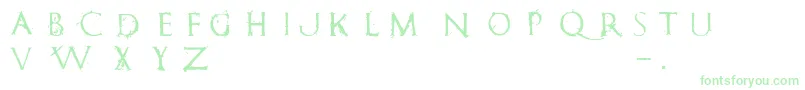 RomanumEst Font – Green Fonts on White Background