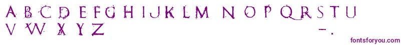 Шрифт RomanumEst – фиолетовые шрифты на белом фоне