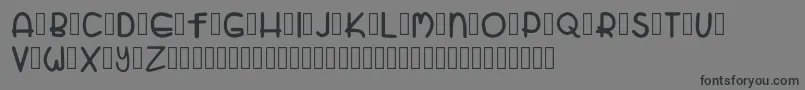 ZatariRegular Font – Black Fonts on Gray Background