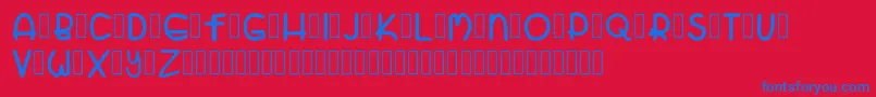 ZatariRegular Font – Blue Fonts on Red Background