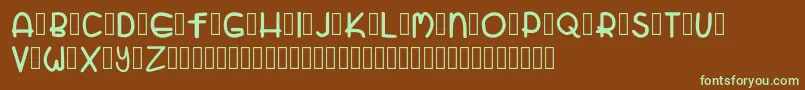 ZatariRegular Font – Green Fonts on Brown Background