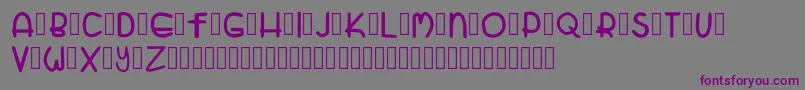 ZatariRegular Font – Purple Fonts on Gray Background