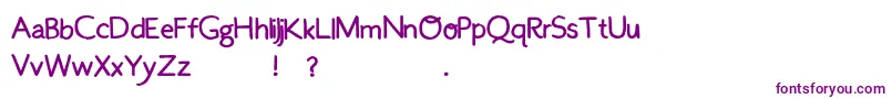 OnKayak2 Font – Purple Fonts on White Background