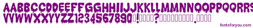 HantuKomKom Font – Purple Fonts on White Background
