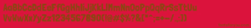 LondrinaSolid Font – Brown Fonts on Red Background