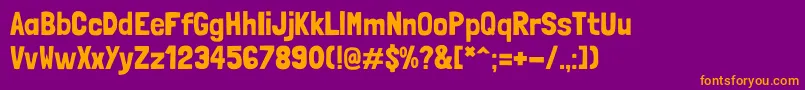 LondrinaSolid Font – Orange Fonts on Purple Background