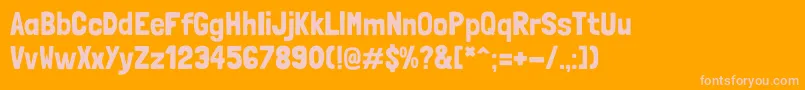 LondrinaSolid Font – Pink Fonts on Orange Background