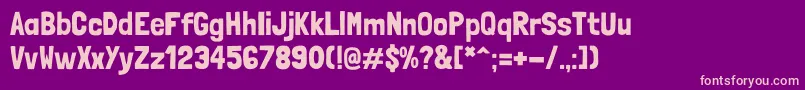 LondrinaSolid Font – Pink Fonts on Purple Background