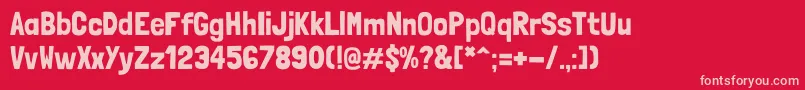 LondrinaSolid Font – Pink Fonts on Red Background