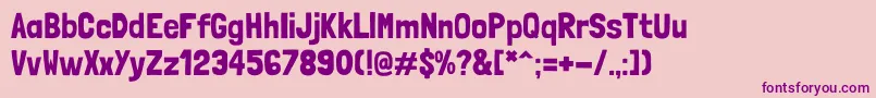 LondrinaSolid Font – Purple Fonts on Pink Background