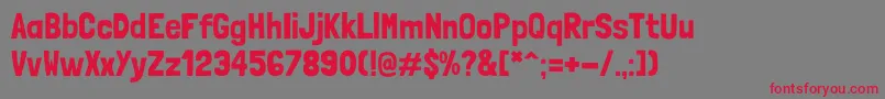 LondrinaSolid Font – Red Fonts on Gray Background