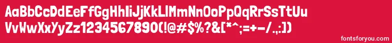 LondrinaSolid Font – White Fonts on Red Background
