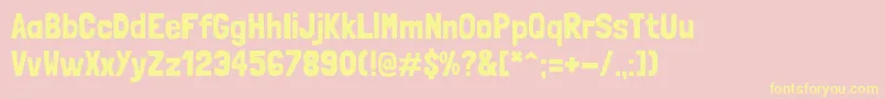 LondrinaSolid Font – Yellow Fonts on Pink Background