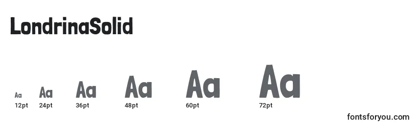 LondrinaSolid Font Sizes