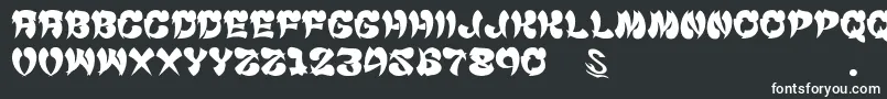 Шрифт GomariceCyankonabe – белые шрифты