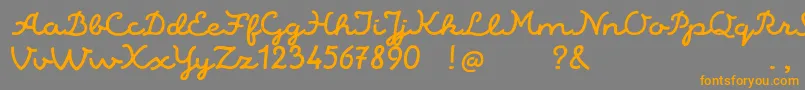 fuente AlaskaScriptDemo – Fuentes Naranjas Sobre Fondo Gris