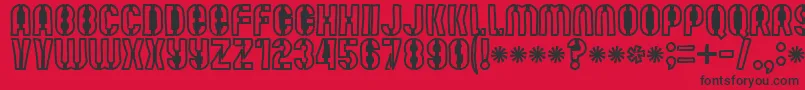 Mute Fruit Black Krash Font – Black Fonts on Red Background