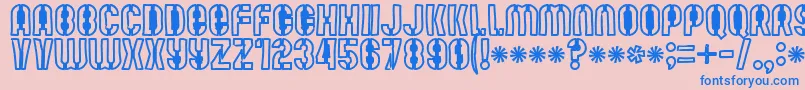 Mute Fruit Black Krash Font – Blue Fonts on Pink Background