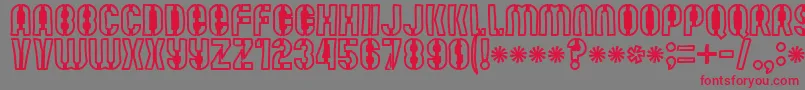 Mute Fruit Black Krash Font – Red Fonts on Gray Background