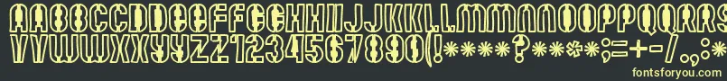 Mute Fruit Black Krash Font – Yellow Fonts on Black Background