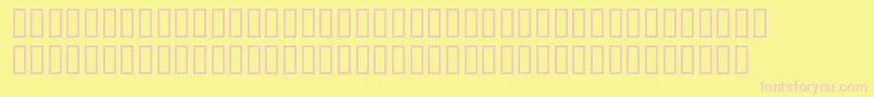 ChicagoLight Font – Pink Fonts on Yellow Background