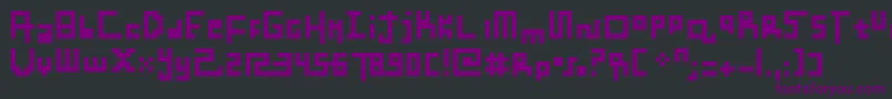 BenciMalaysia Font – Purple Fonts on Black Background
