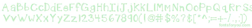 Kbshotinthedark Font – Green Fonts on White Background