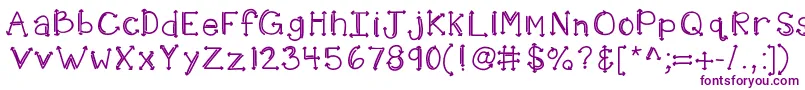 Kbshotinthedark-Schriftart – Violette Schriften