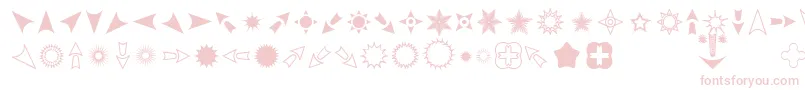 Eyecic Font – Pink Fonts on White Background